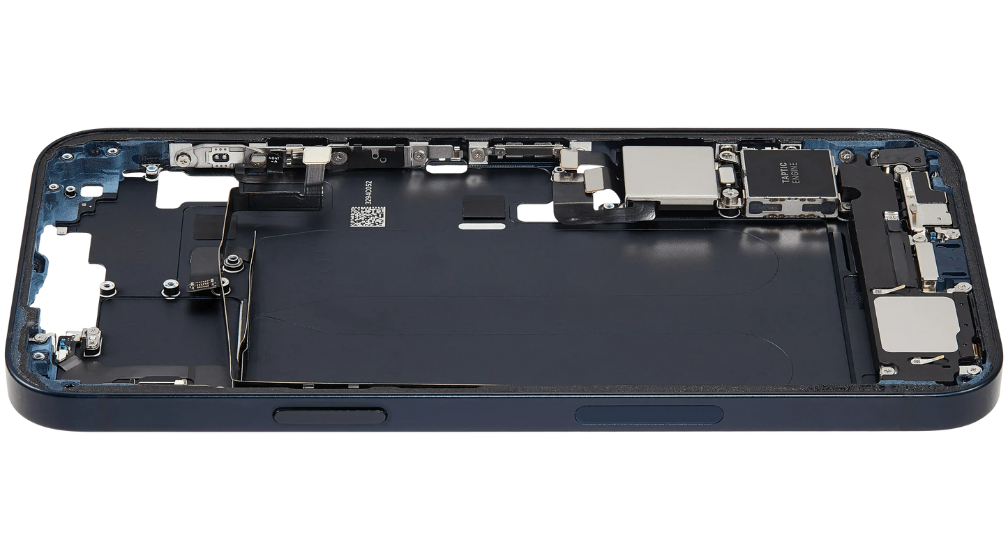 Mid-Frame Housing W/ Charging Port Flex & Small Parts For iPhone 14 Plus (US Version) (Pull) (Midnight)