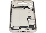 Mid-Frame Housing W/ Charging Port Flex & Small Parts For iPhone 14 (US Version) (Used OEM Pull: Grade A) (Starlight)