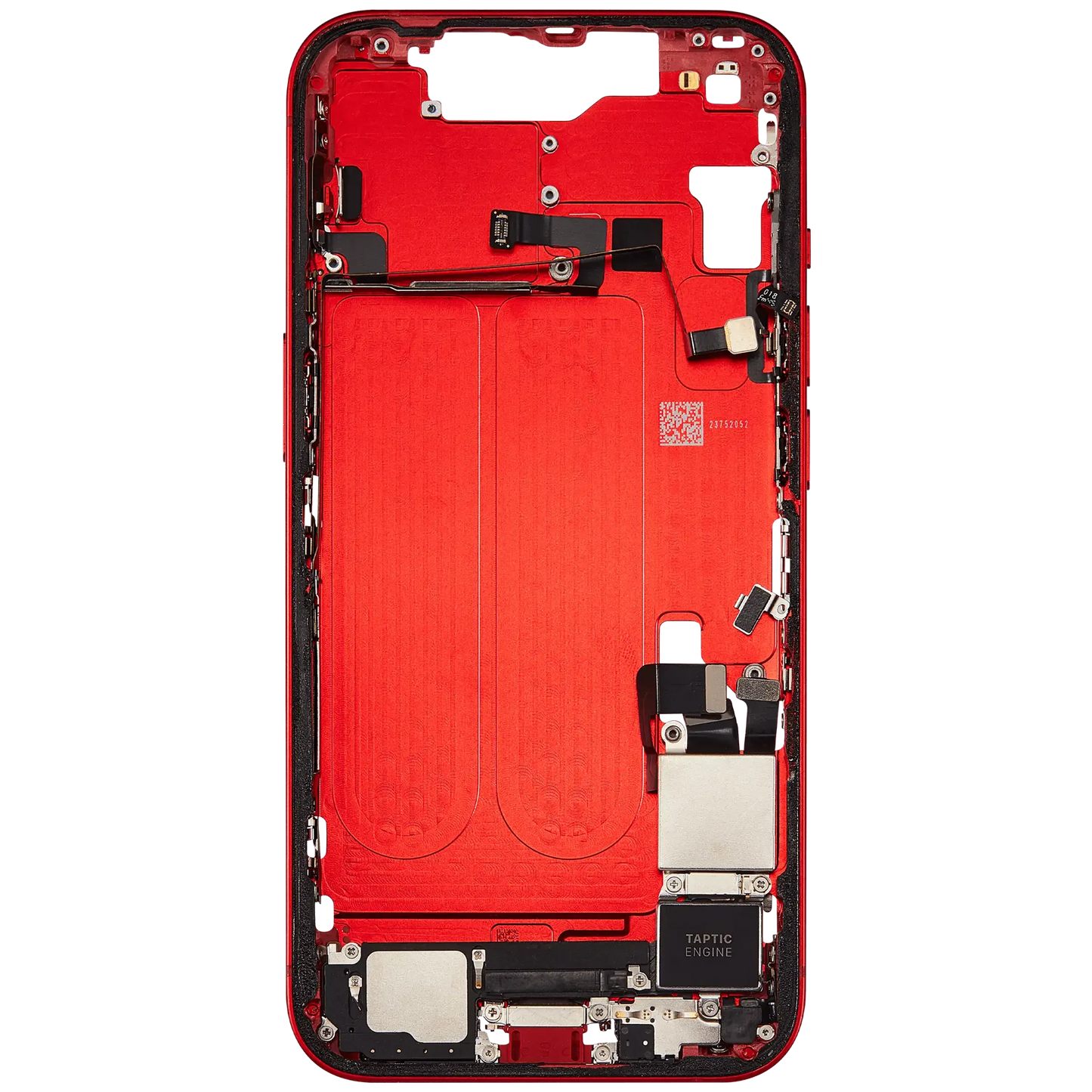 Mid-Frame Housing W/ Charging Port Flex & Small Parts For iPhone 14 (US Version) (Pull) (Red)