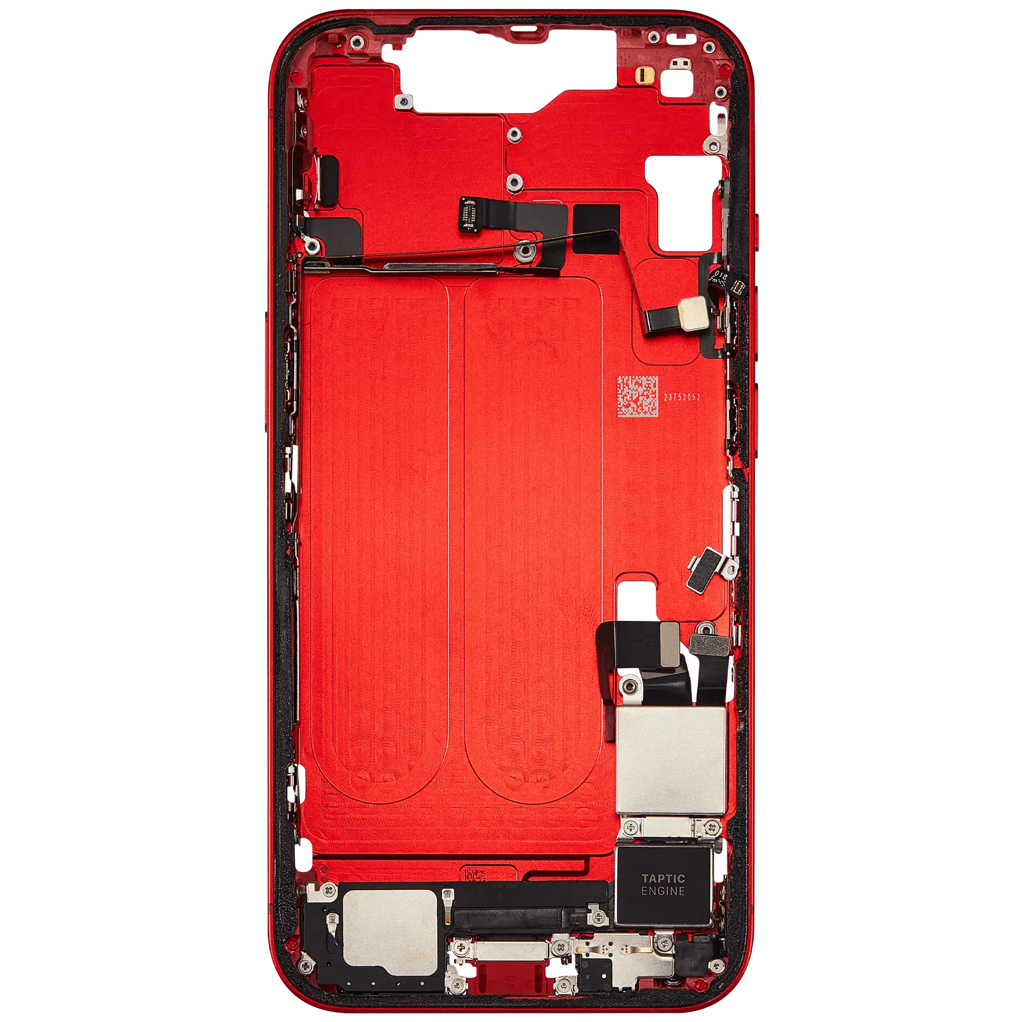 Mid-Frame Housing W/ Charging Port Flex & Small Parts For iPhone 14 (US Version) (Pull) (Red)