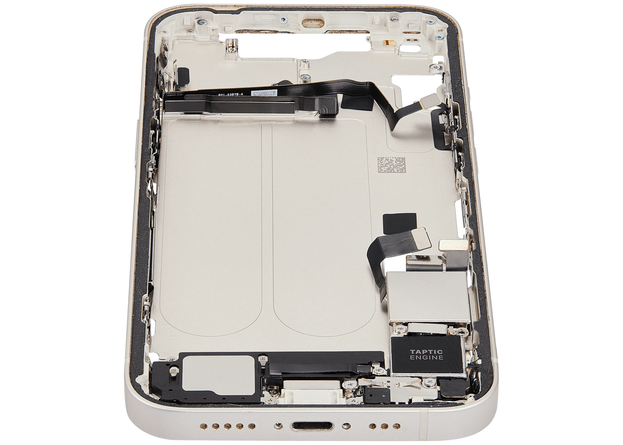 Mid-Frame Housing W/ Charging Port Flex & Small Parts For iPhone 14 (US Version) (Pull) (Starlight)
