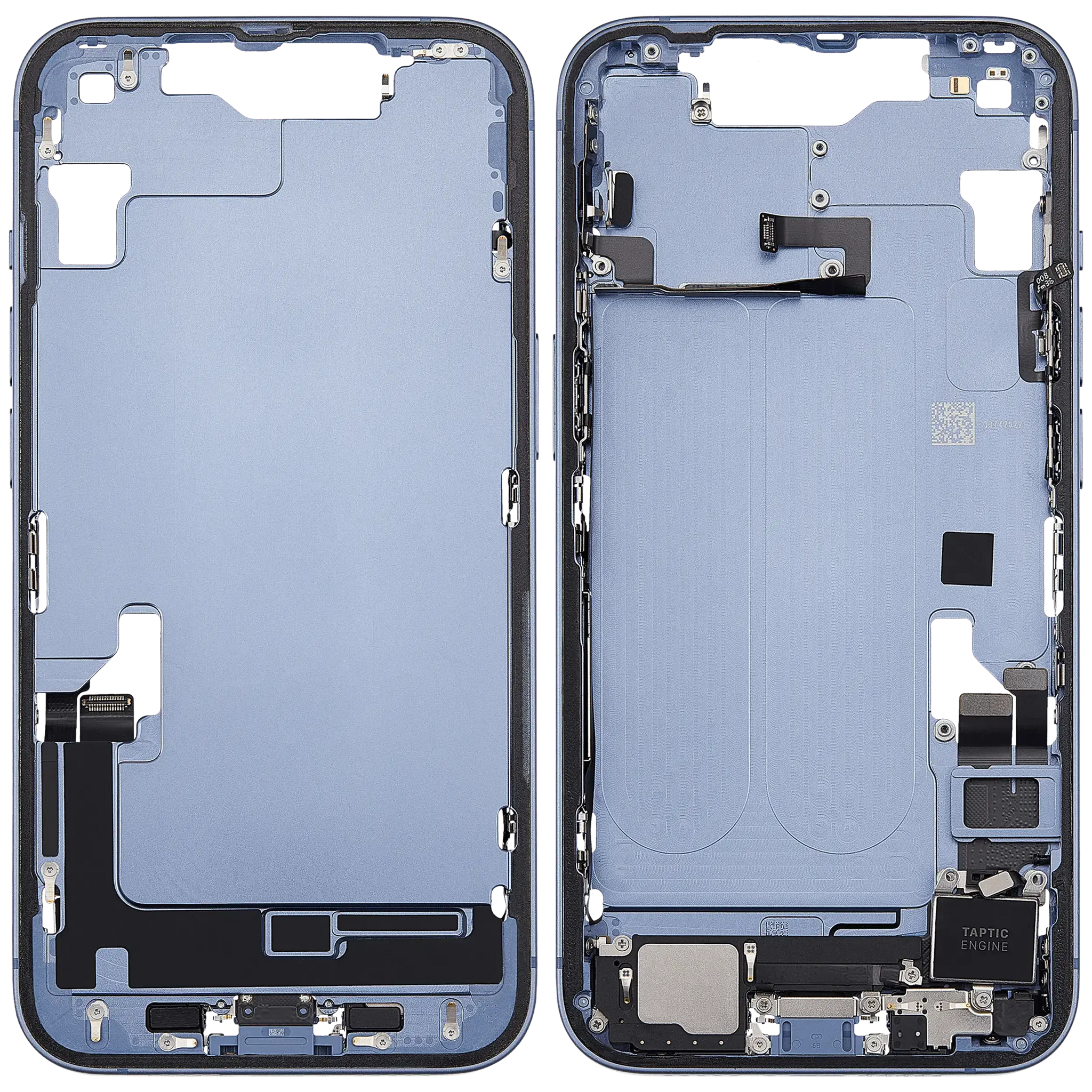 Mid-Frame Housing W/ Small Parts For iPhone 14 (EU / Global Version) (Pull) (Blue)