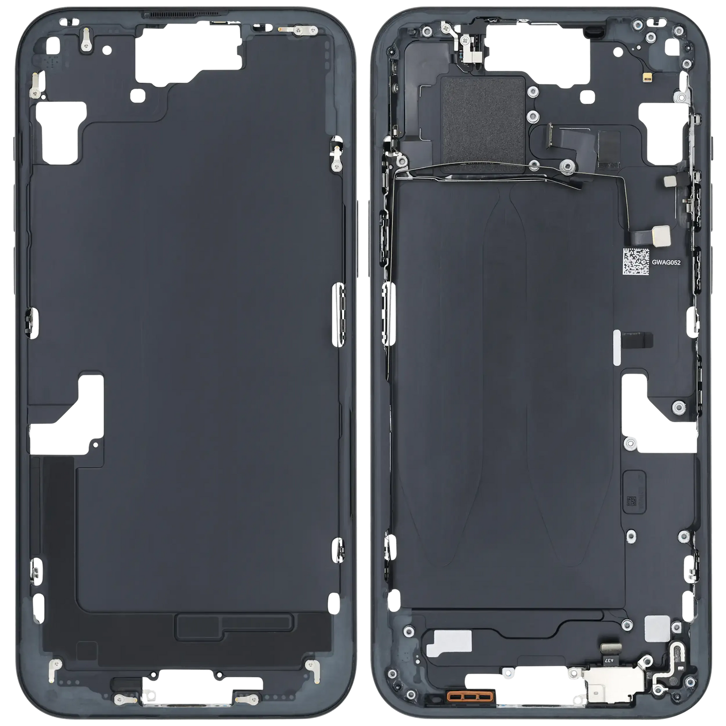 Mid-Frame Housing W/ Small Parts For iPhone 15 Plus (US Version) (Pull) (Black)