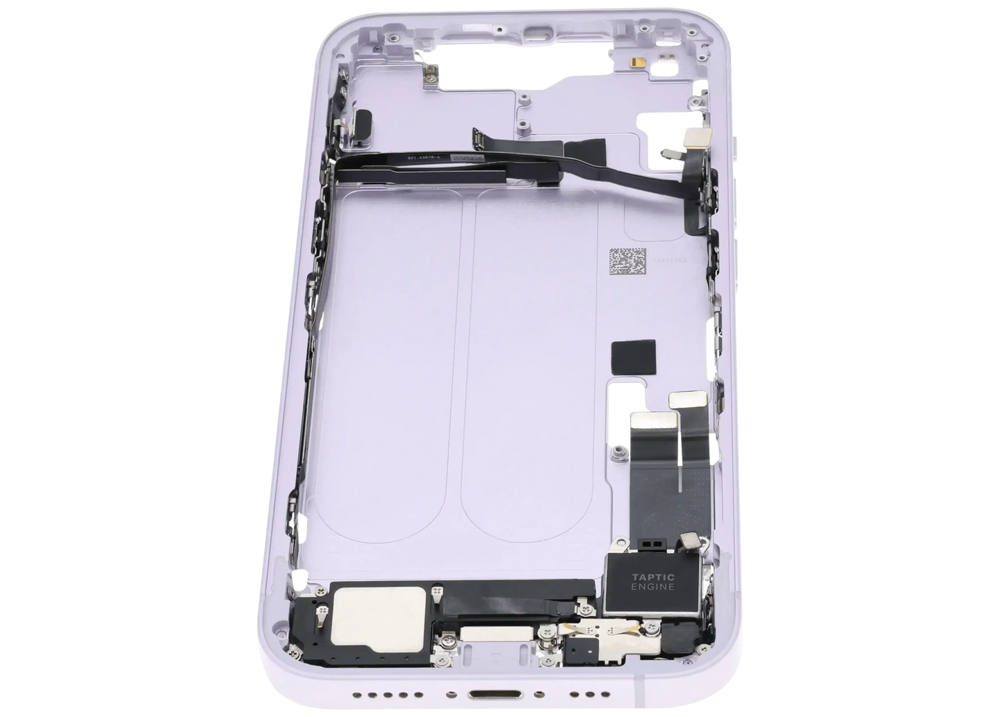 Mid-Frame Housing W/ Charging Port Flex & Small Parts For iPhone 14 (US Version) (Pull) (Purple)
