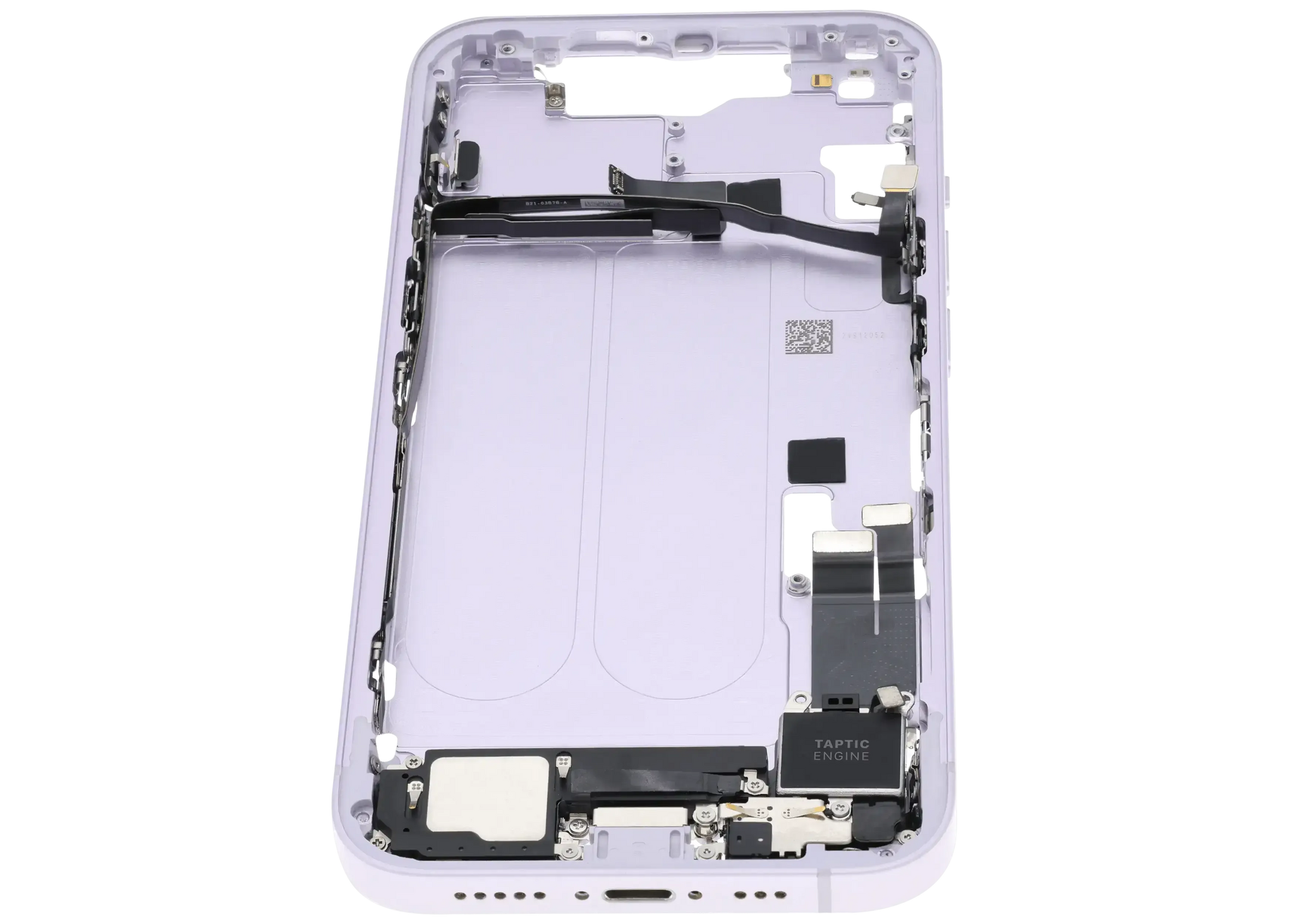 Mid-Frame Housing W/ Charging Port Flex & Small Parts For iPhone 14 (US Version) (Pull) (Purple)