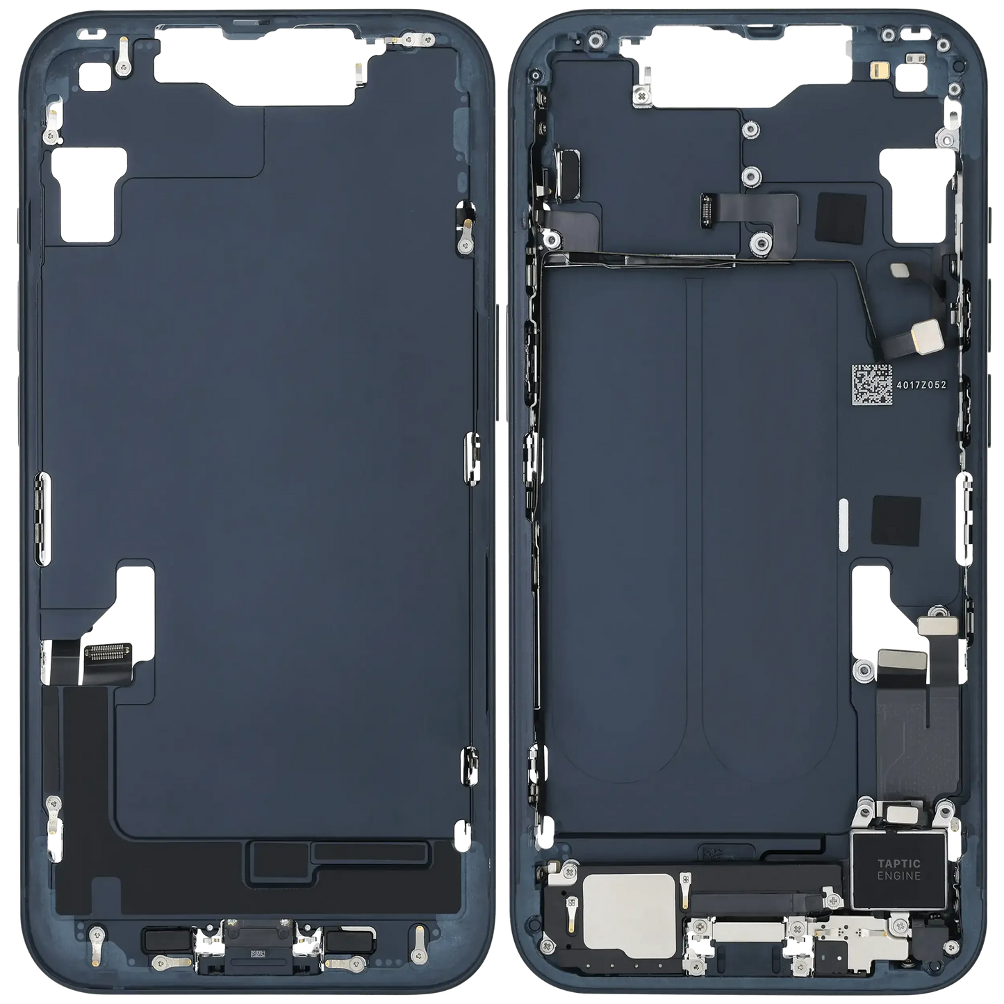 Mid-Frame Housing W/ Charging Port Flex & Small Parts For iPhone 14 (US Version) (Pull) (Midnight)