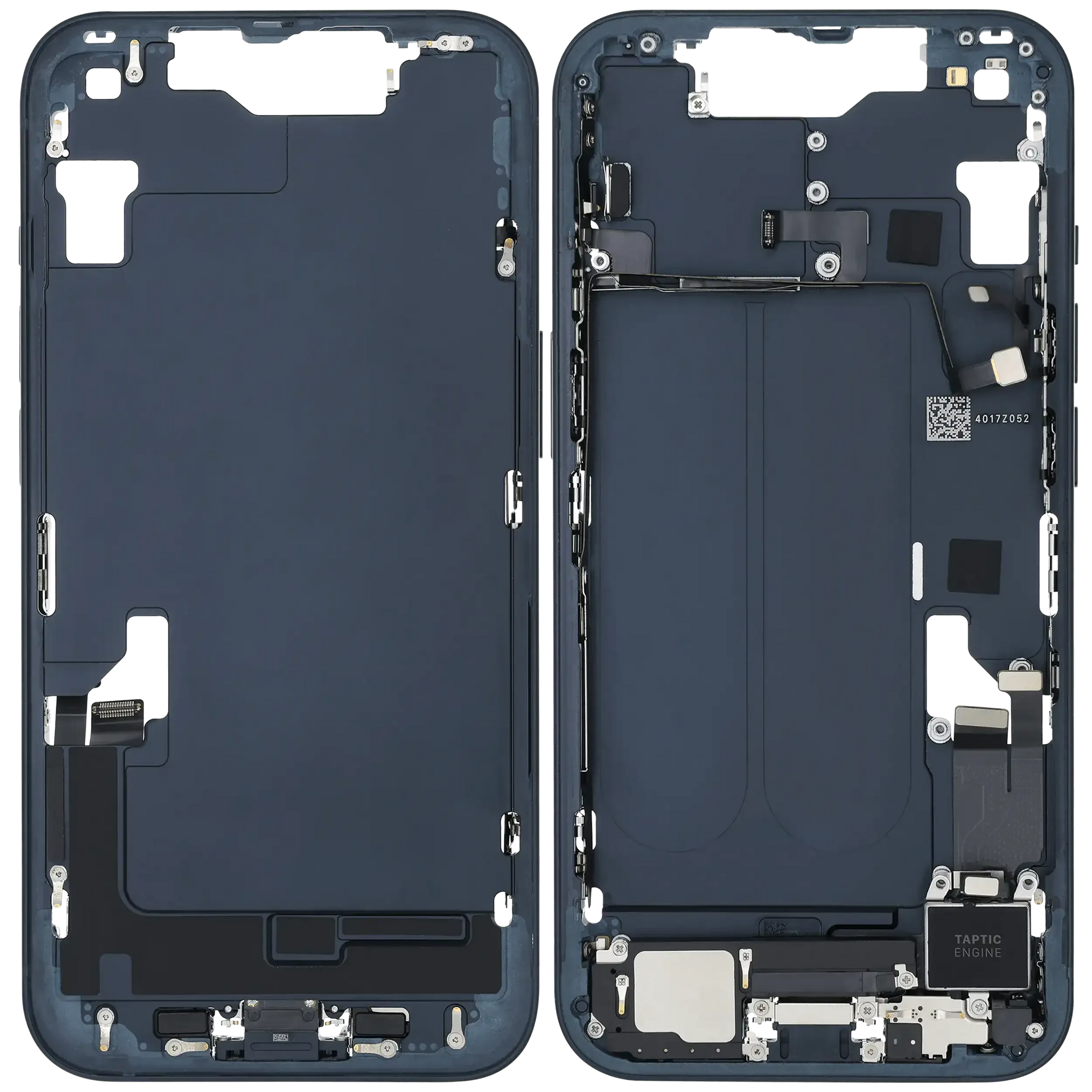 Mid-Frame Housing W/ Charging Port Flex & Small Parts For iPhone 14 (US Version) (Pull) (Midnight)