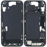 Mid-Frame Housing W/ Charging Port Flex & Small Parts For iPhone 15 (US Version) (Pull) (Black)