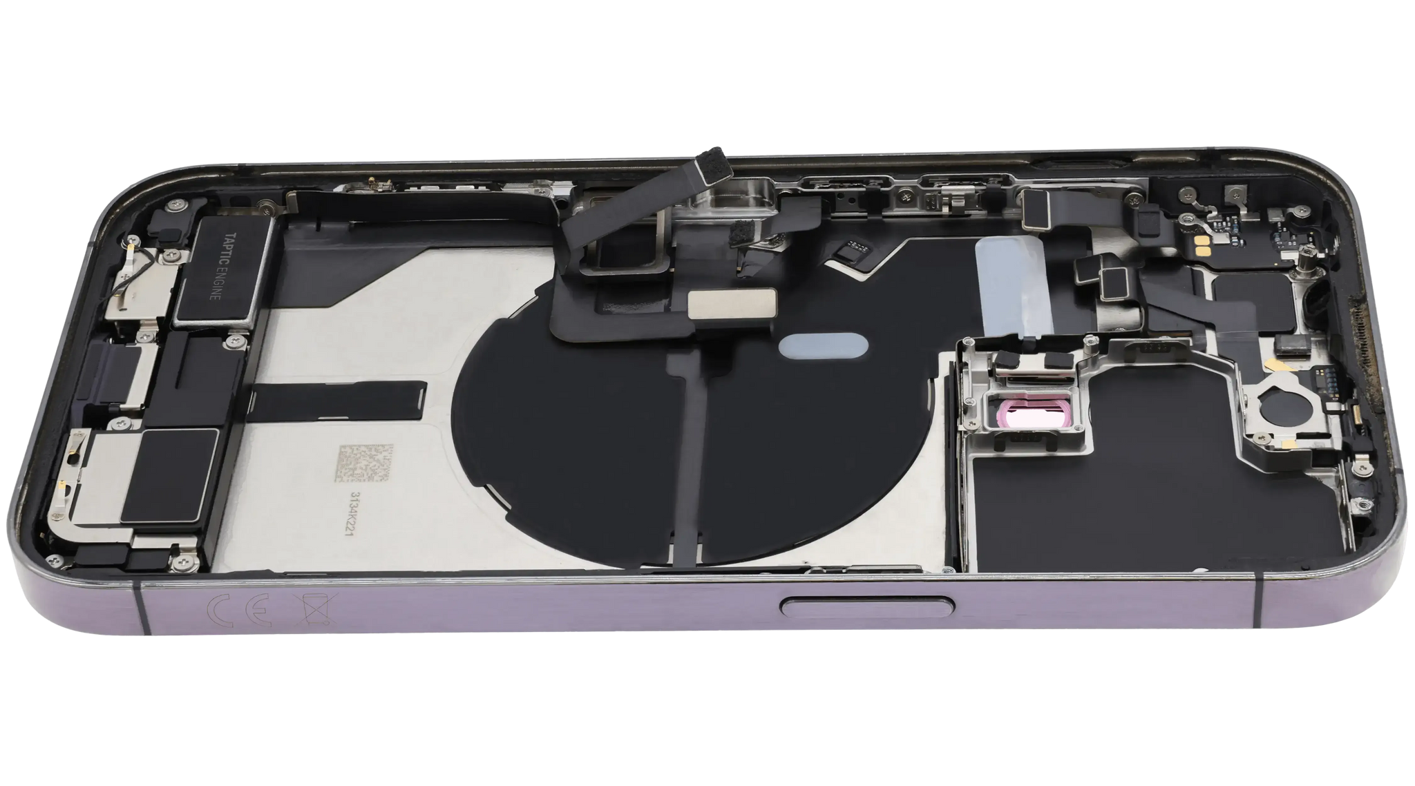 Back Housing W/ Charging Port Flex & Small Parts For iPhone 14 Pro (EU / Global Version) (Pull) (Deep Purple)