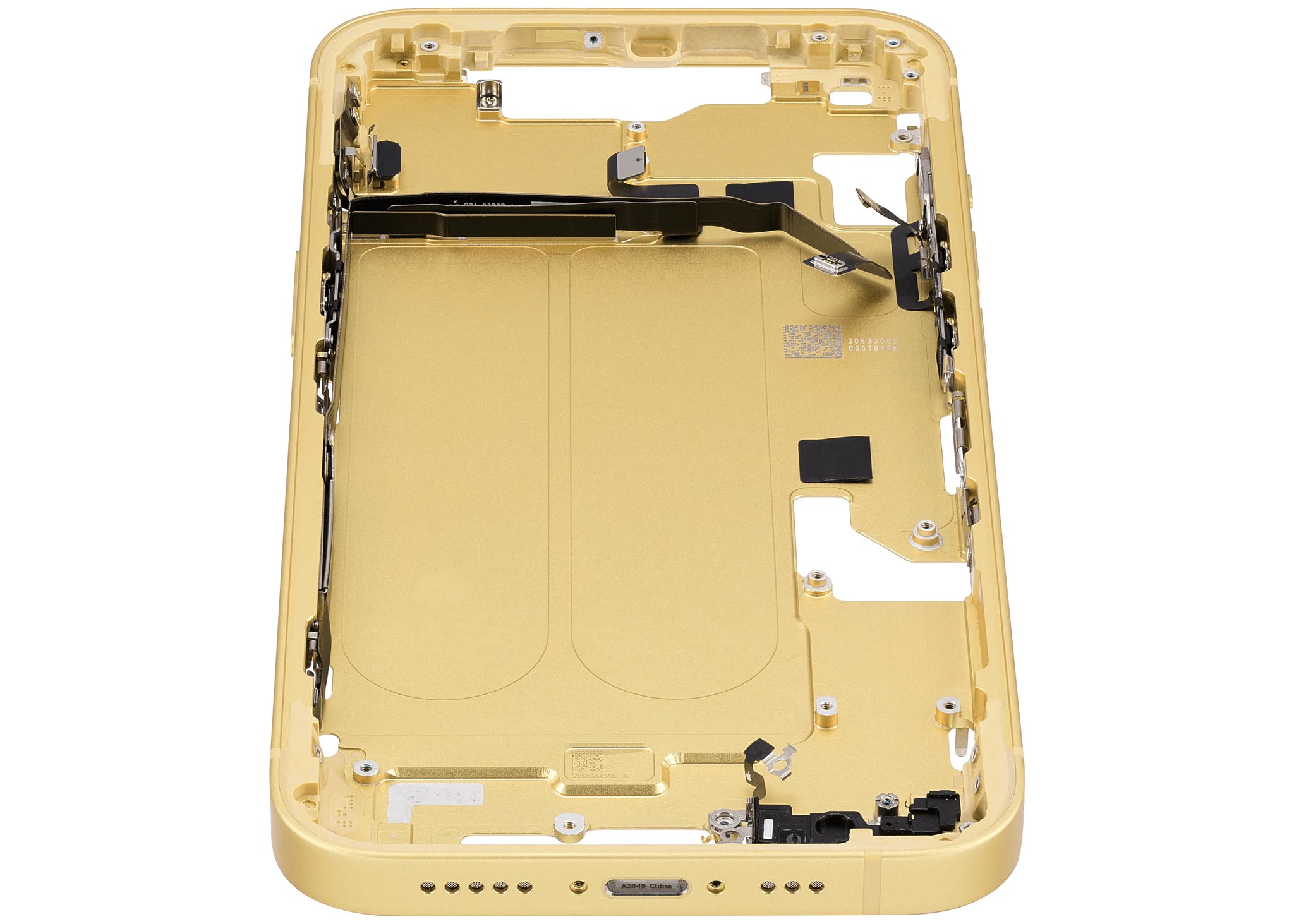 Mid-Frame Housing W/ Small Parts For iPhone 14 (US Version) (Pull) (Yellow)