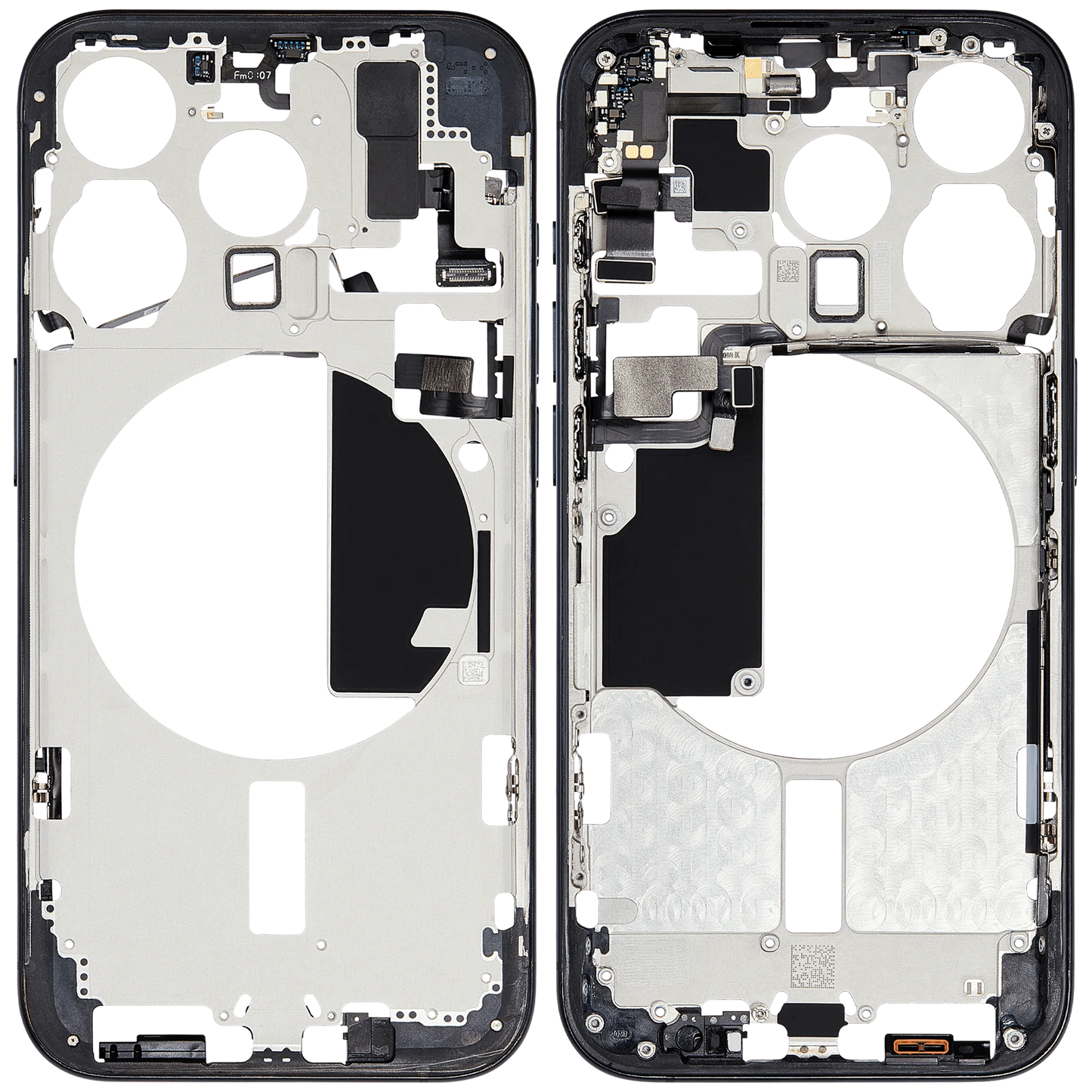 Mid-Frame Housing W/ Small Parts For iPhone 15 Pro (EU / Global Version) (Pull) (Blue Titanium)