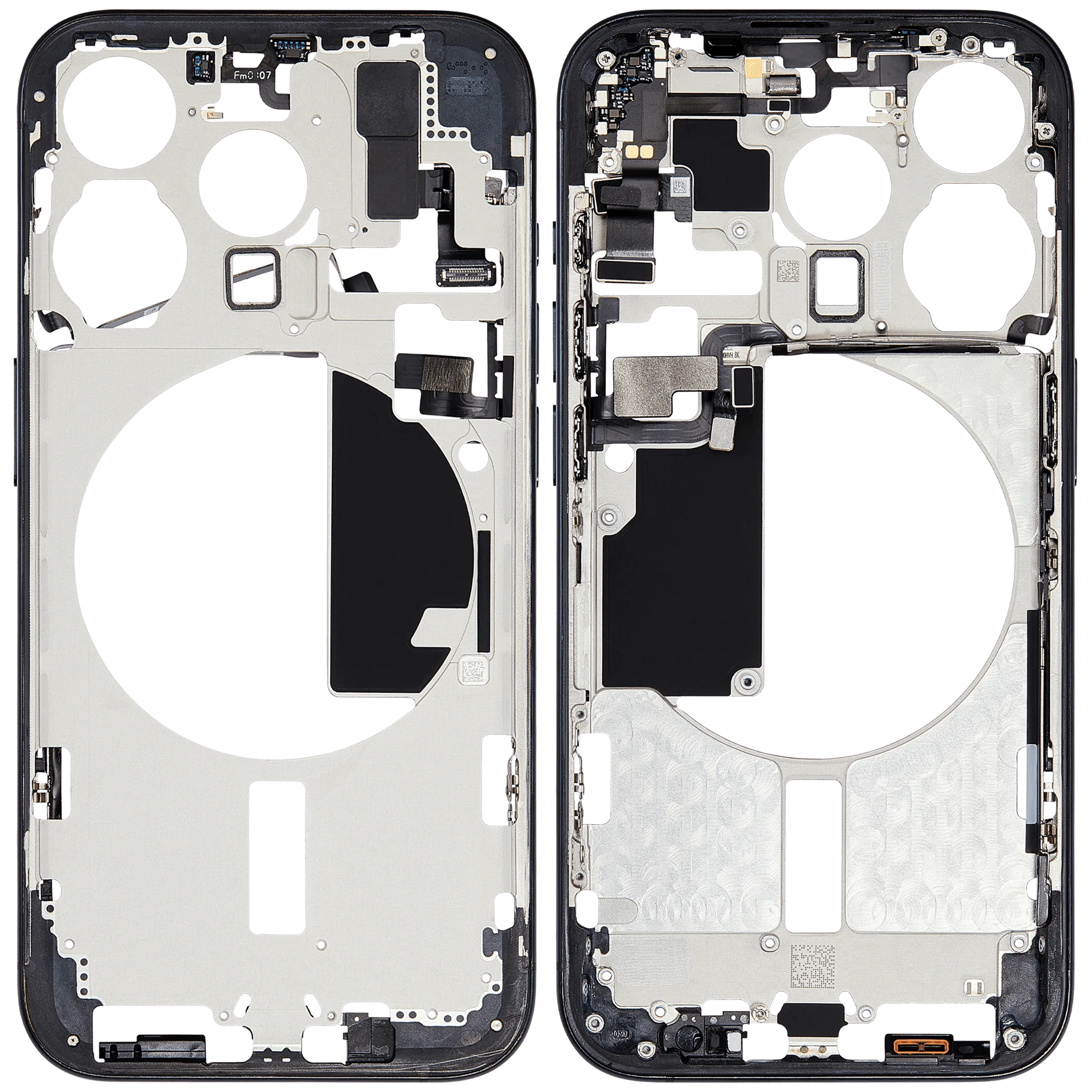 Mid-Frame Housing W/ Small Parts For iPhone 15 Pro (EU / Global Version) (Pull) (Blue Titanium)