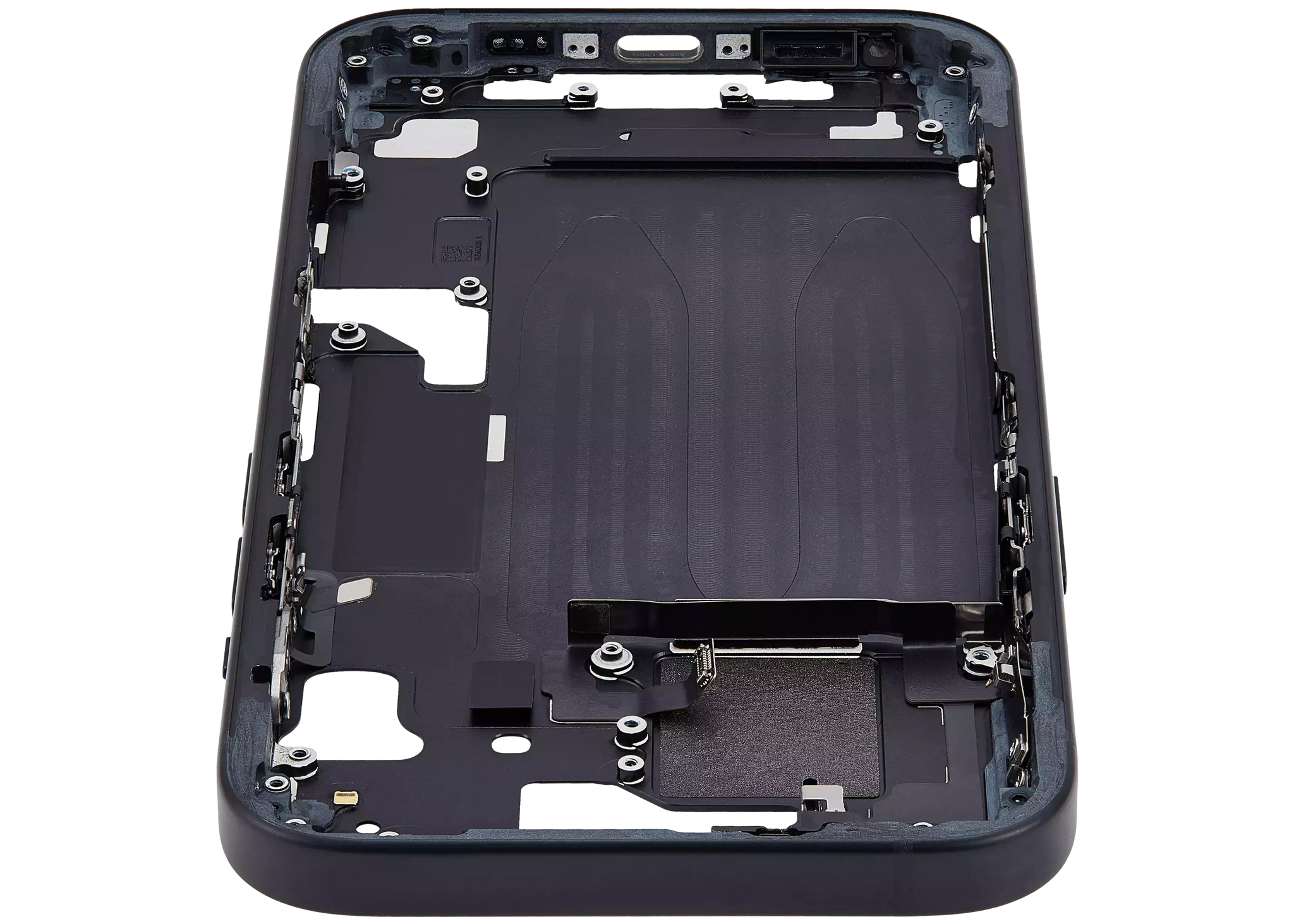 Mid-Frame Housing W/ Small Parts For iPhone 15 (EU / Global Version) (Pull) (Black)