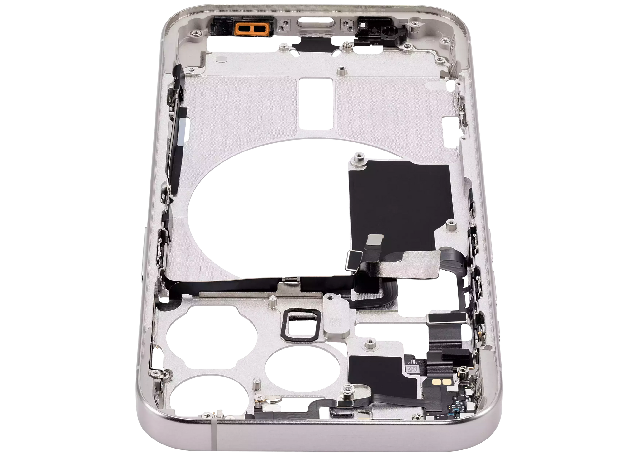 Mid-Frame Housing W/ Small Parts For iPhone 15 Pro (US Version) (Pull) (White Titanium)