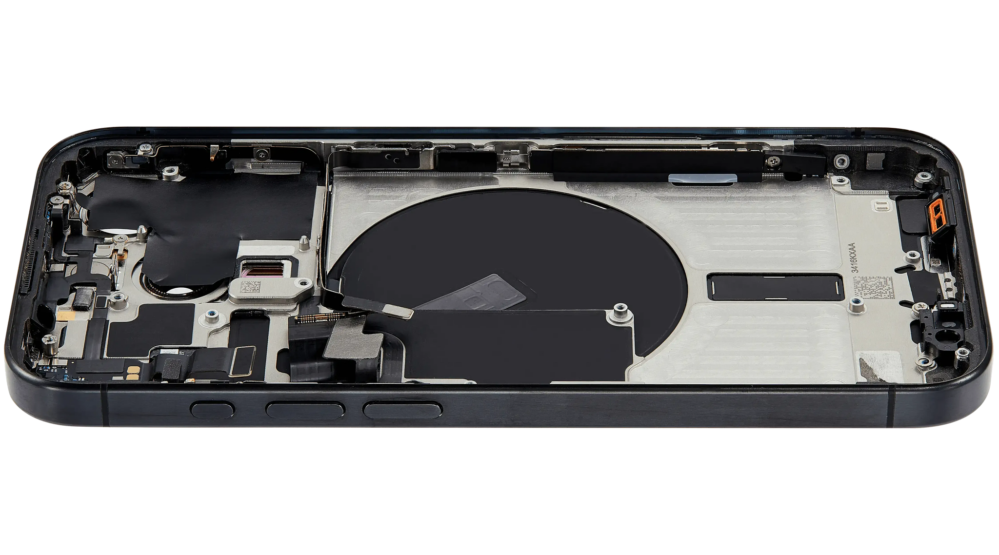 Back Housing W/ Small Parts Compatible For iPhone 15 Pro (US Version) (Pull) (Black Titanium)