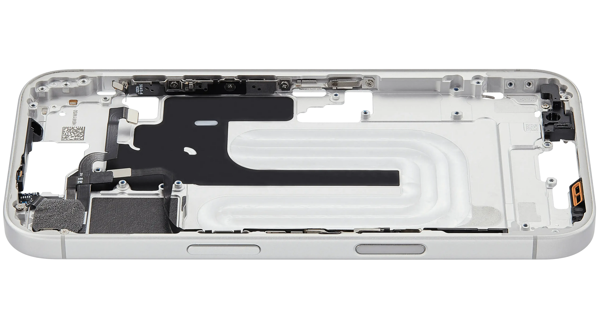 Mid-Frame Housing W/ Small Parts For iPhone 16 (US Version) (Pull) (White)