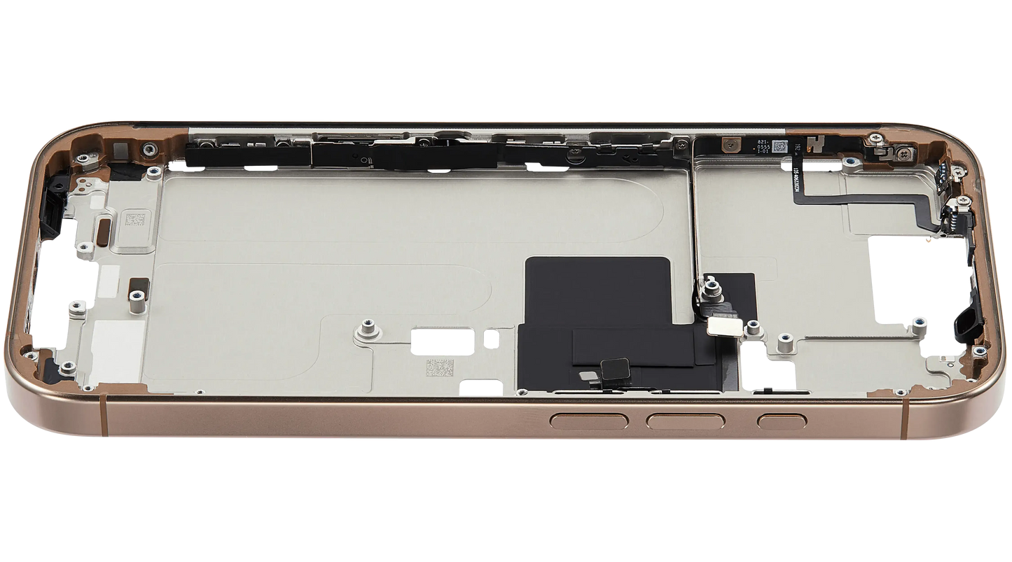 Mid-Frame Housing W/ Small Parts For iPhone 16 Pro (US Version) (Pull) (Desert Titanium)