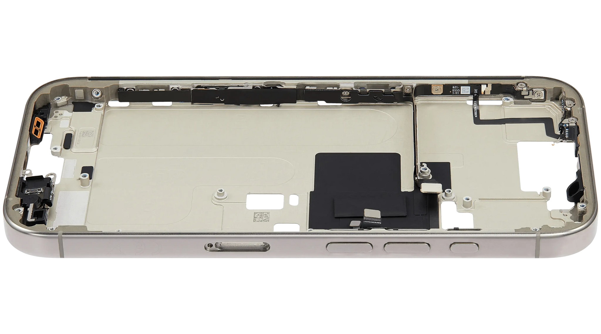 Mid-Frame Housing W/ Small Parts For iPhone 16 Pro (EU / Global Version) (Pull) (Natural Titanium)