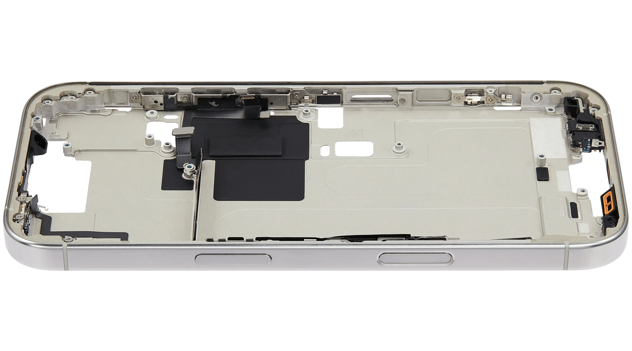 Mid-Frame Housing W/ Small Parts For iPhone 16 Pro (EU / Global Version) (Pull) (White Titanium)