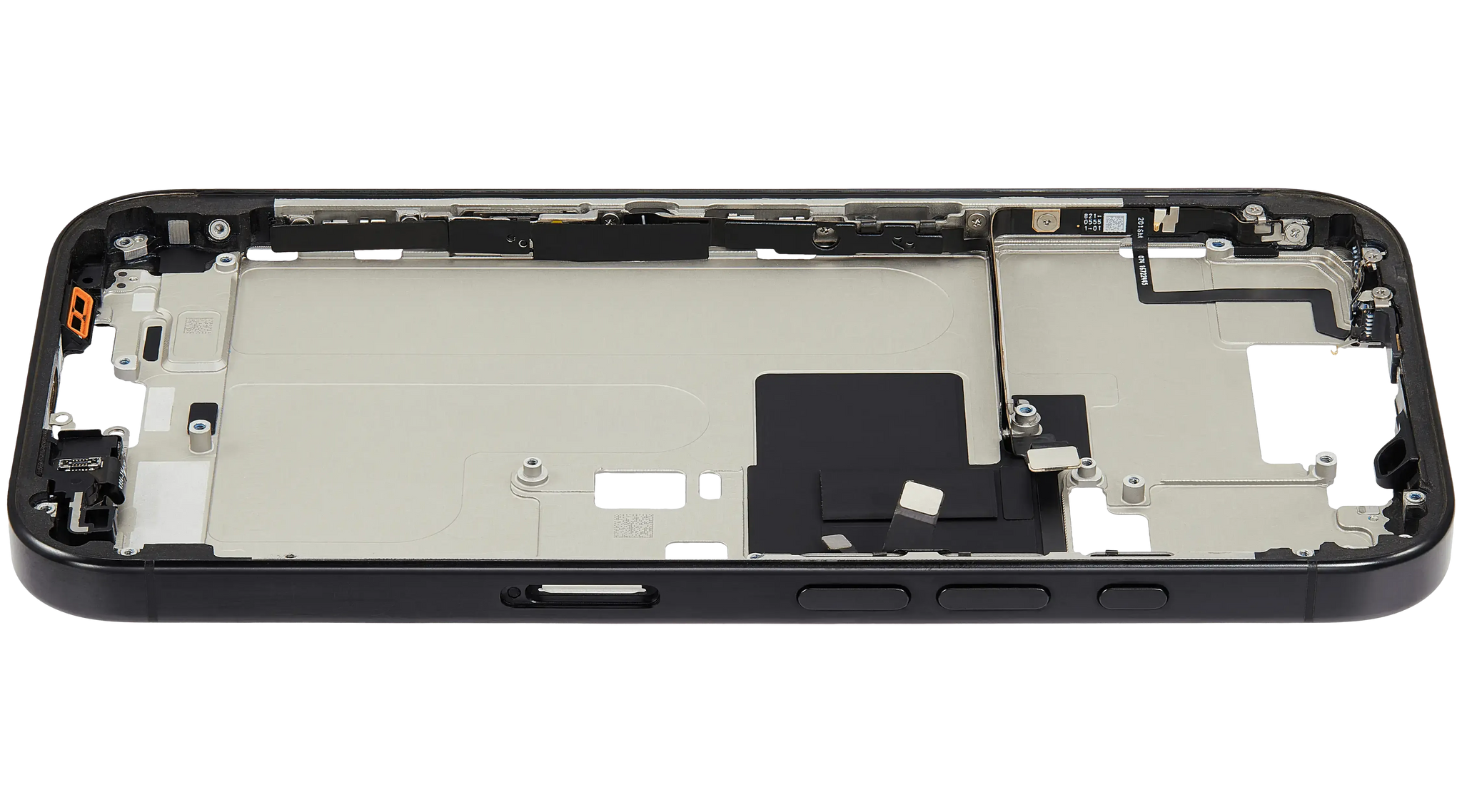 Mid-Frame Housing W/ Small Parts For iPhone 16 Pro (EU / Global Version) (Pull) (Black Titanium)