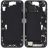 Mid-Frame Housing W/ Charging Port Flex & Small Parts For iPhone 15 Plus (EU / Global Version) (Pull) (Black)
