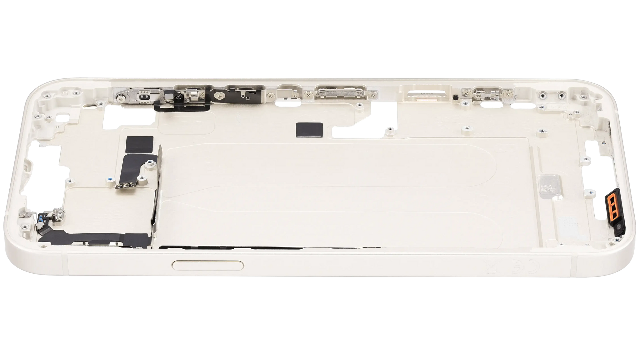 Mid-Frame Housing W/ Charging Port Flex & Small Parts For iPhone 14 Plus (EU / Global Version) (Pull) (Starlight)