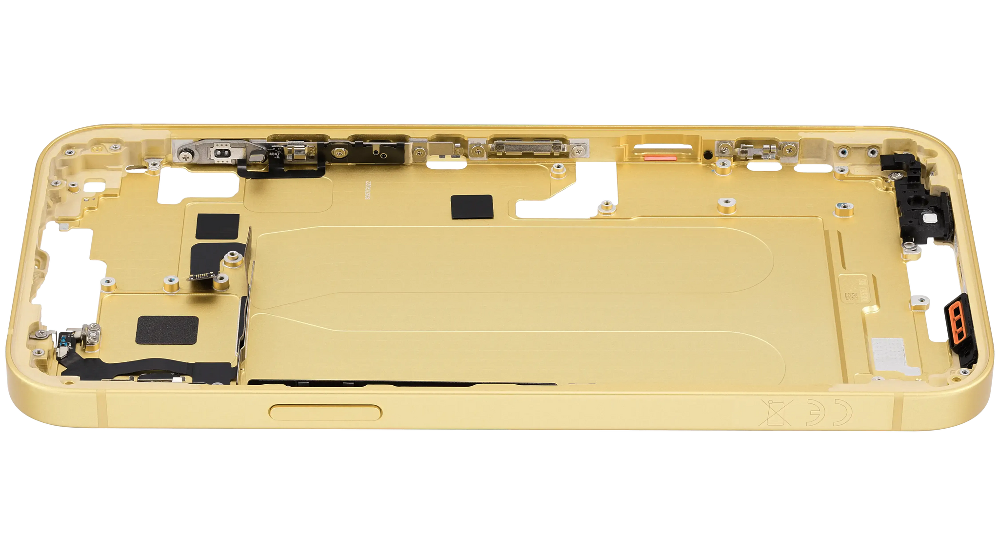 Mid-Frame Housing W/ Small Parts For iPhone 14 Plus (EU / Global Version) (Pull) (Yellow)