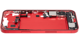 Mid-Frame Housing W/ Charging Port Flex & Small Parts For iPhone 14 Plus (US Version) (Pull) (Red)