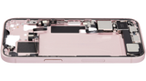 Mid-Frame Housing W/ Charging Port Flex & Small Parts For iPhone 15 (US Version) (Pull) (Pink)