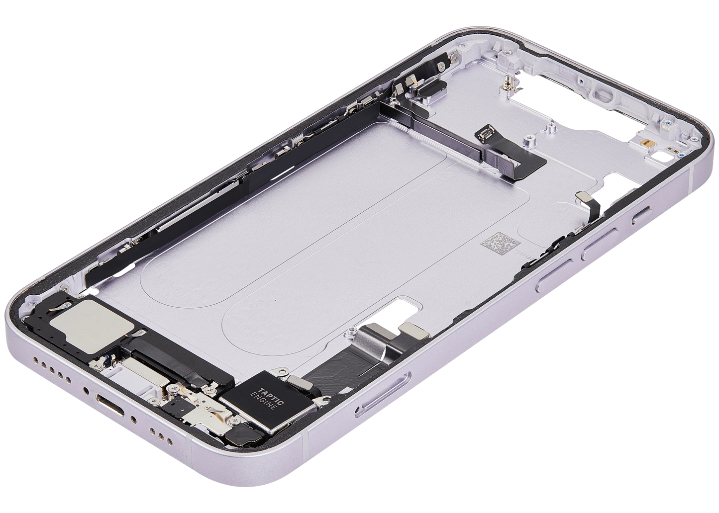 Mid-Frame Housing W/ Charging Port Flex & Small Parts For iPhone 14 (EU / Global Version) (Pull) (Purple)