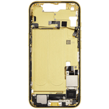 Mid-Frame Housing W/ Charging Port Flex & Small Parts For iPhone 14 (US Version) (Pull) (Yellow)