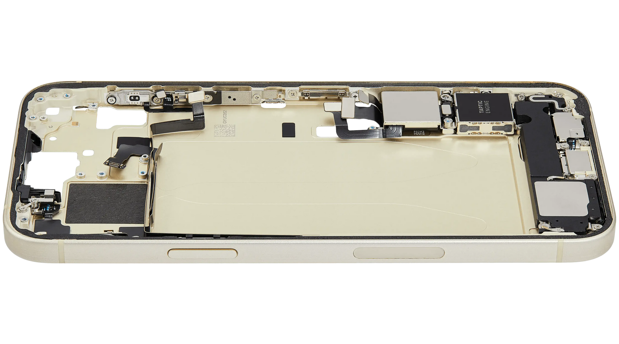 Mid-Frame Housing W/ Charging Port Flex & Small Parts For iPhone 15 Plus (US Version) (Pull) (Yellow)