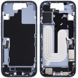 Mid-Frame Housing W/ Charging Port Flex & Small Parts For iPhone 17 (US Version) (Pull) (Mist Blue)