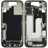 Mid-Frame Housing W/ Charging Port Flex & Small Parts For iPhone 17 (US Version) (Pull) (Sage)