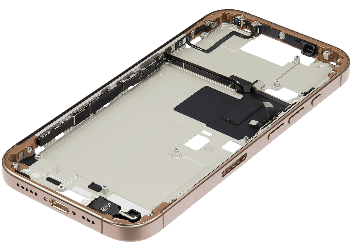 Mid-Frame Housing W/ Small Parts For iPhone 16 Pro (EU / Global Version) (Pull) (Desert Titanium)