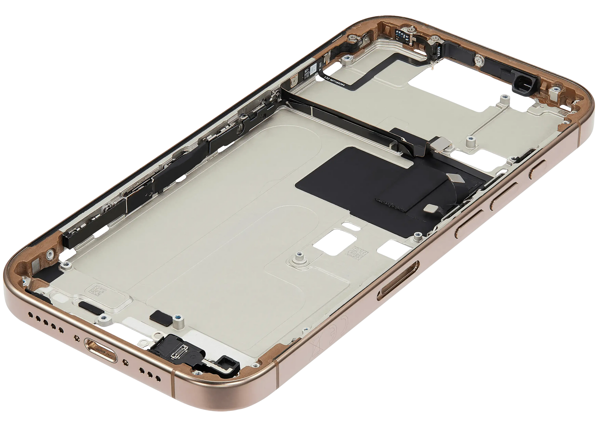 Mid-Frame Housing W/ Small Parts For iPhone 16 Pro (EU / Global Version) (Pull) (Desert Titanium)