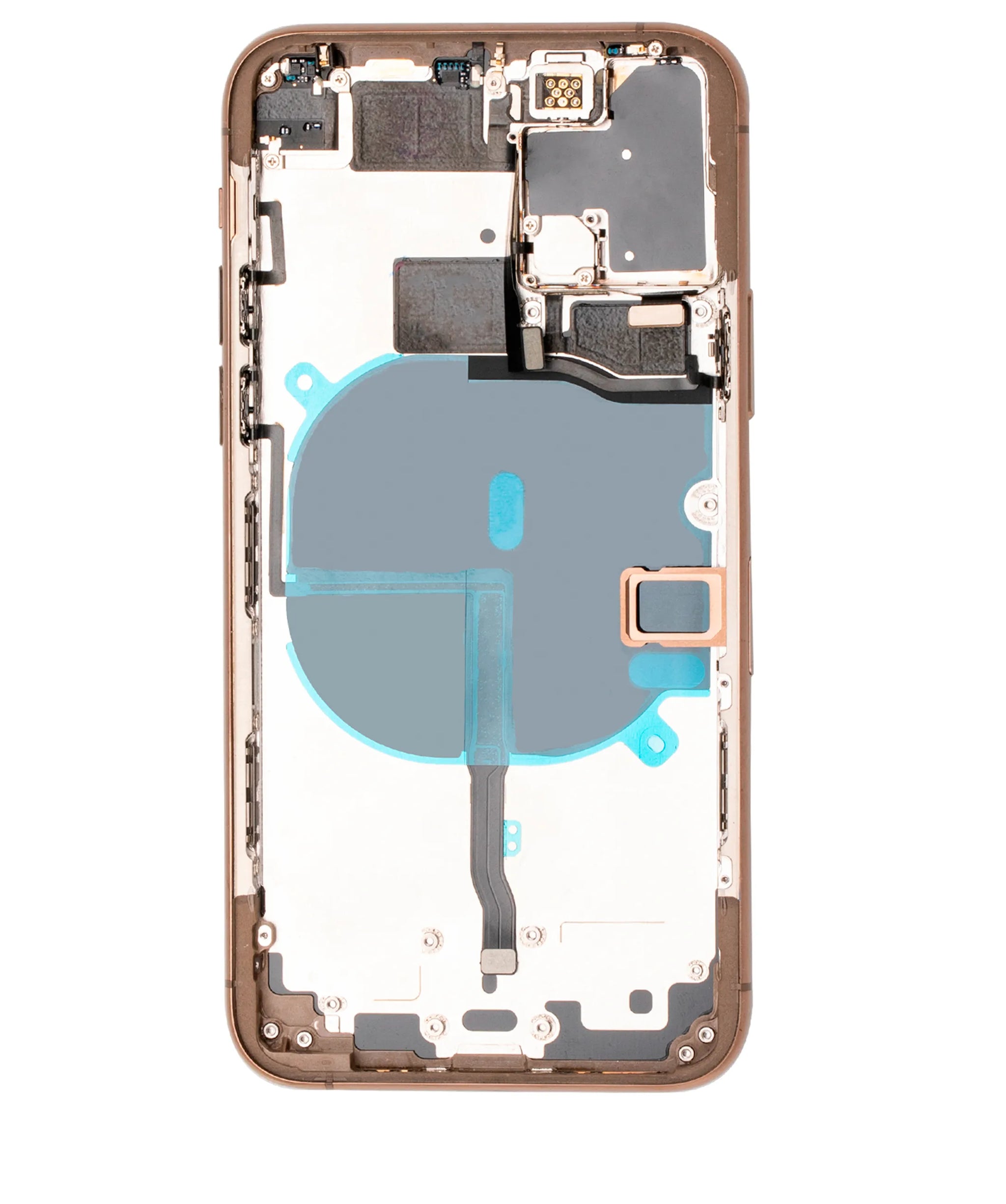 Back Housing W/ Small Components Pre-Installed For iPhone 11 Pro (Pull) (Gold)