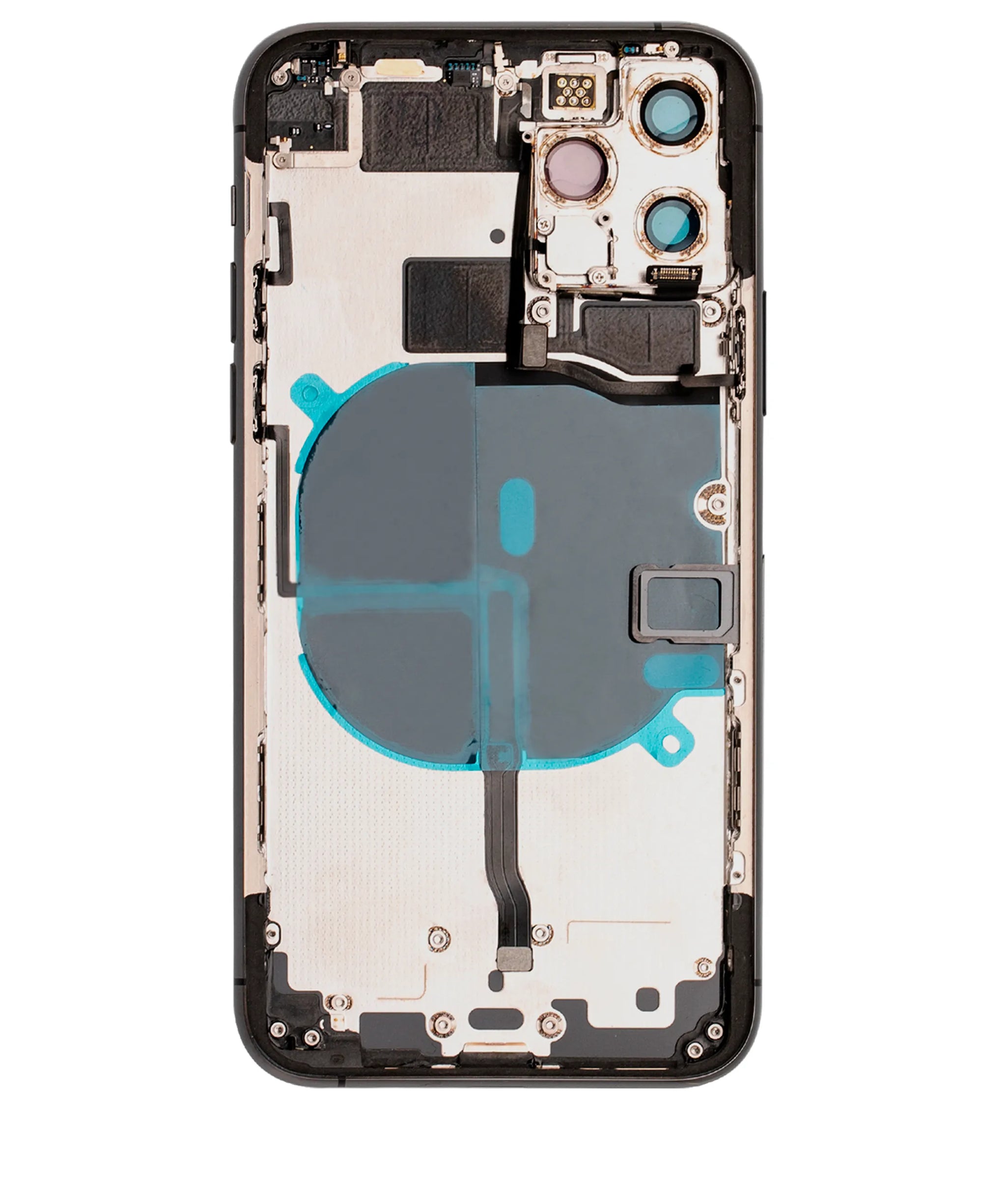 Back Housing W/ Small Components Pre-Installed For iPhone 11 Pro (Pull) (Matte Space Gray)