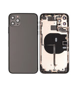 Back Housing W/ Small Components Pre-Installed For iPhone 11 Pro Max (Pull) (Space Gray)