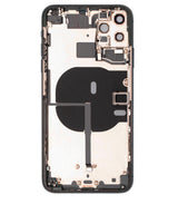 Back Housing W/ Small Components Pre-Installed For iPhone 11 Pro Max (Pull) (Midnight Green)