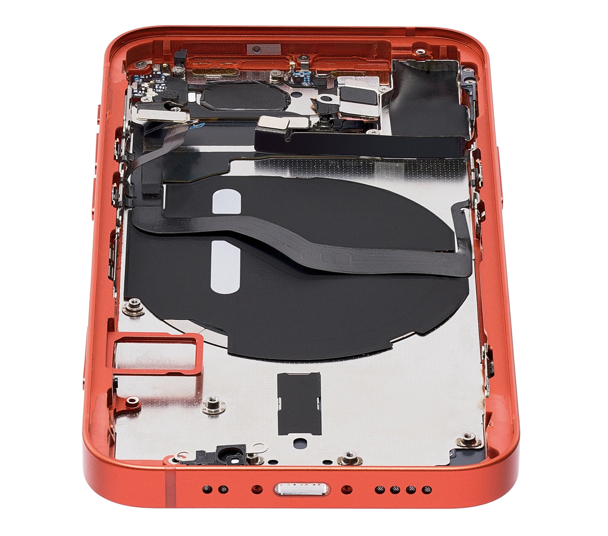 Back Housing W/ Small Parts For iPhone 12 Mini (EU / Global Version) (Pull) (Red)