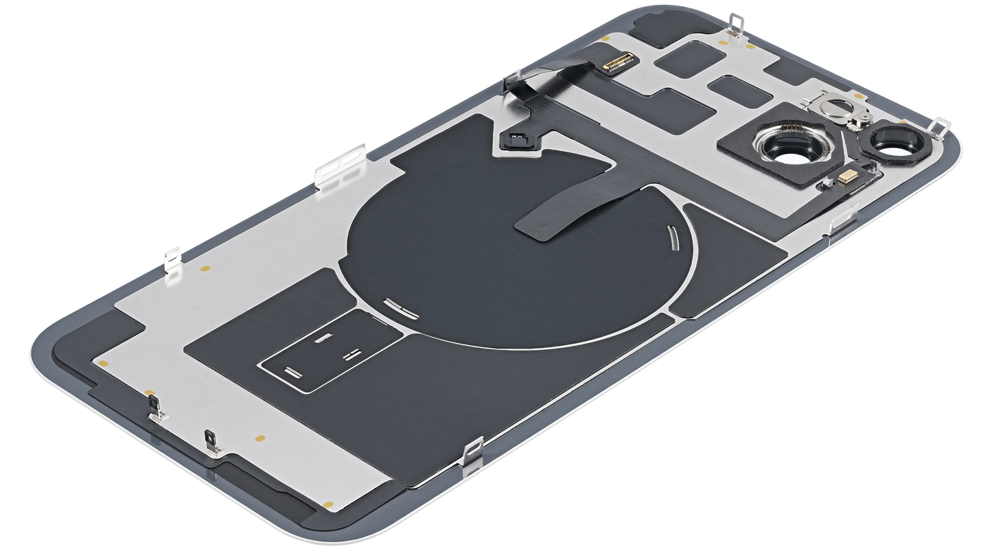 Back Glass w/ MagSafe Magnet For iPhone 14 Plus (Pull) (Starlight)