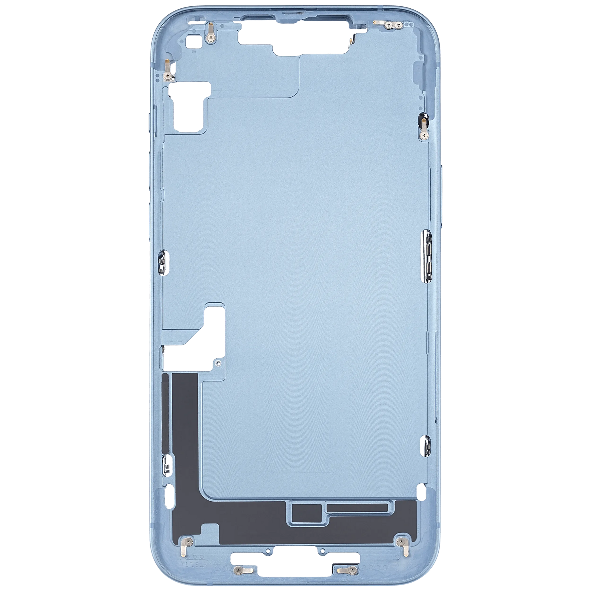 Mid-Frame Housing W/ Charging Port Flex & Small Parts For iPhone 14 Plus (US Version) (Pull) (Blue)