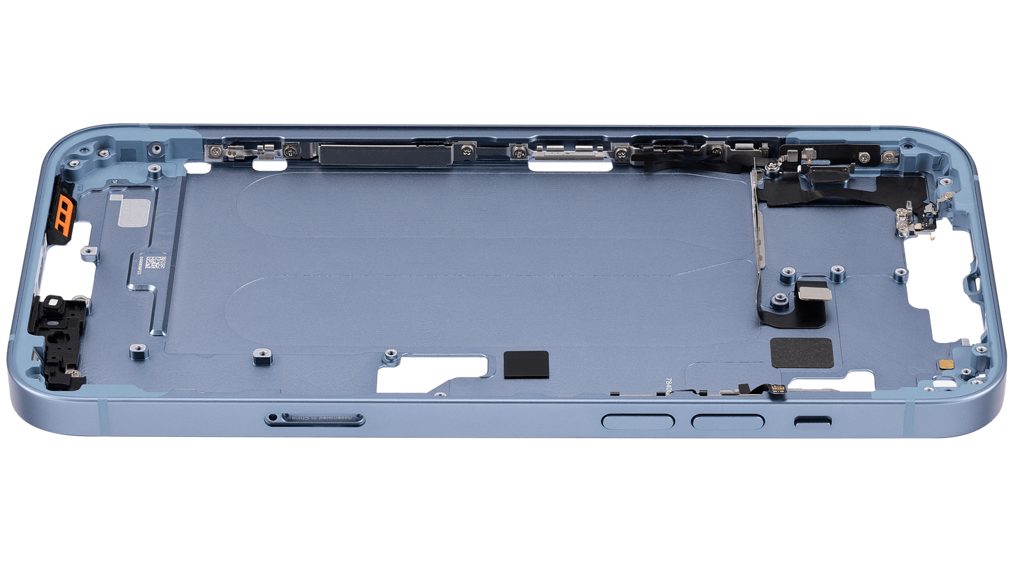 Mid-Frame Housing W/ Small Parts For iPhone 14 Plus (EU / Global Version) (Pull) (Blue)