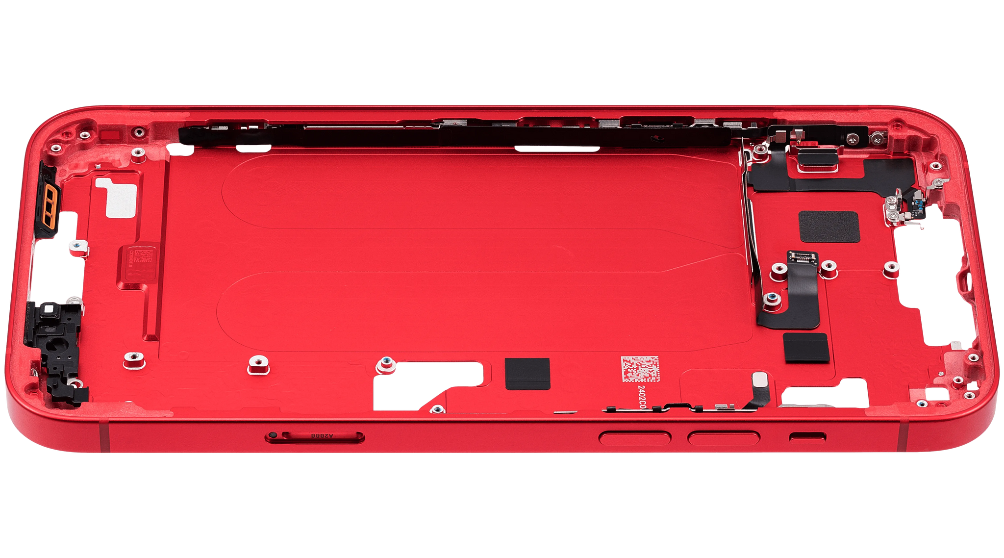 Mid-Frame Housing W/ Small Parts For iPhone 14 Plus (EU / Global Version) (Pull) (Red)