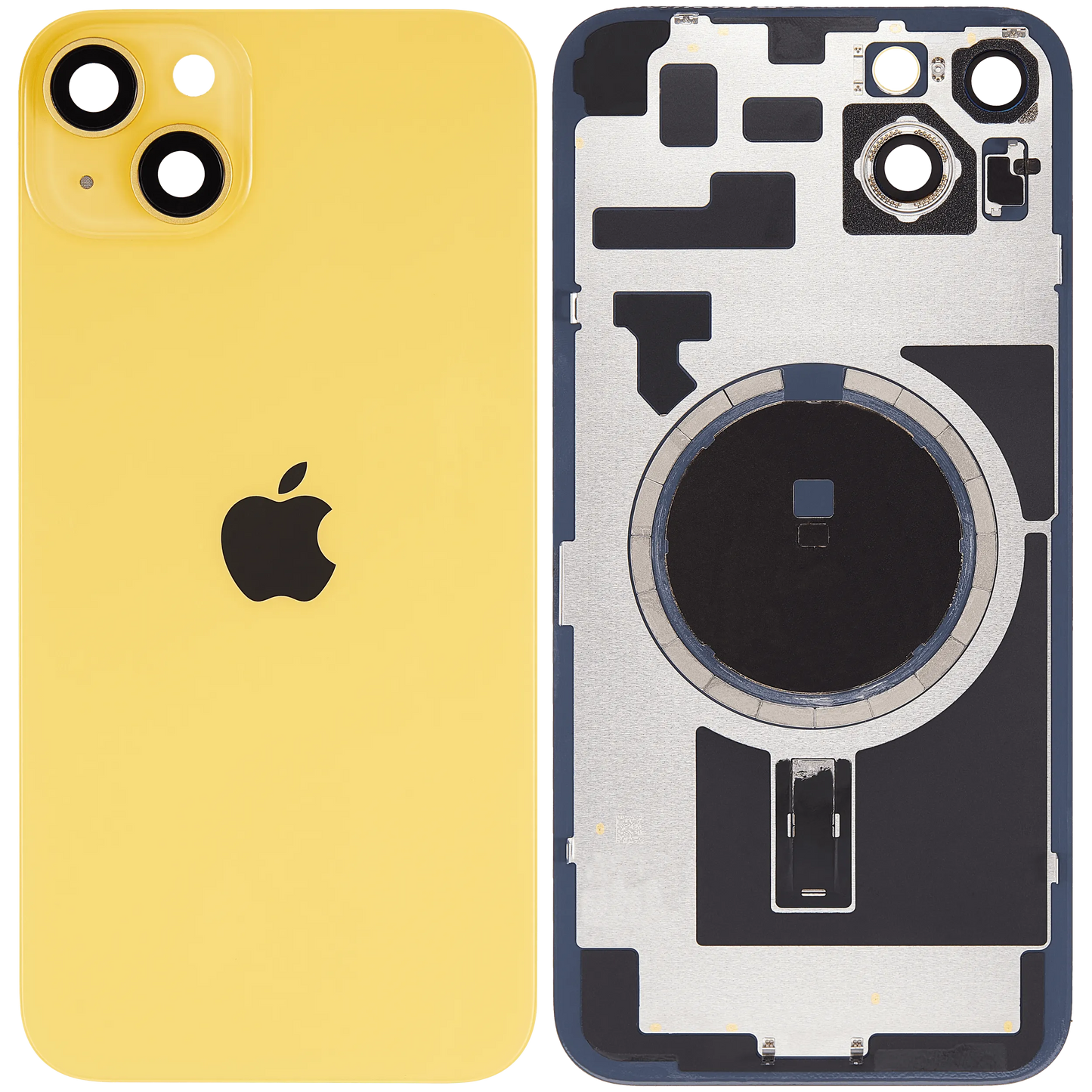 Back Glass w/ MagSafe Magnet For iPhone 14 Plus (Pull) (Yellow)