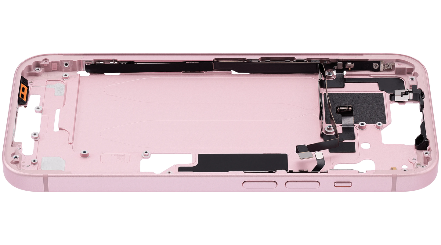 Mid-Frame Housing W/ Small Parts For iPhone 15 (US Version) (Pull) (Pink)