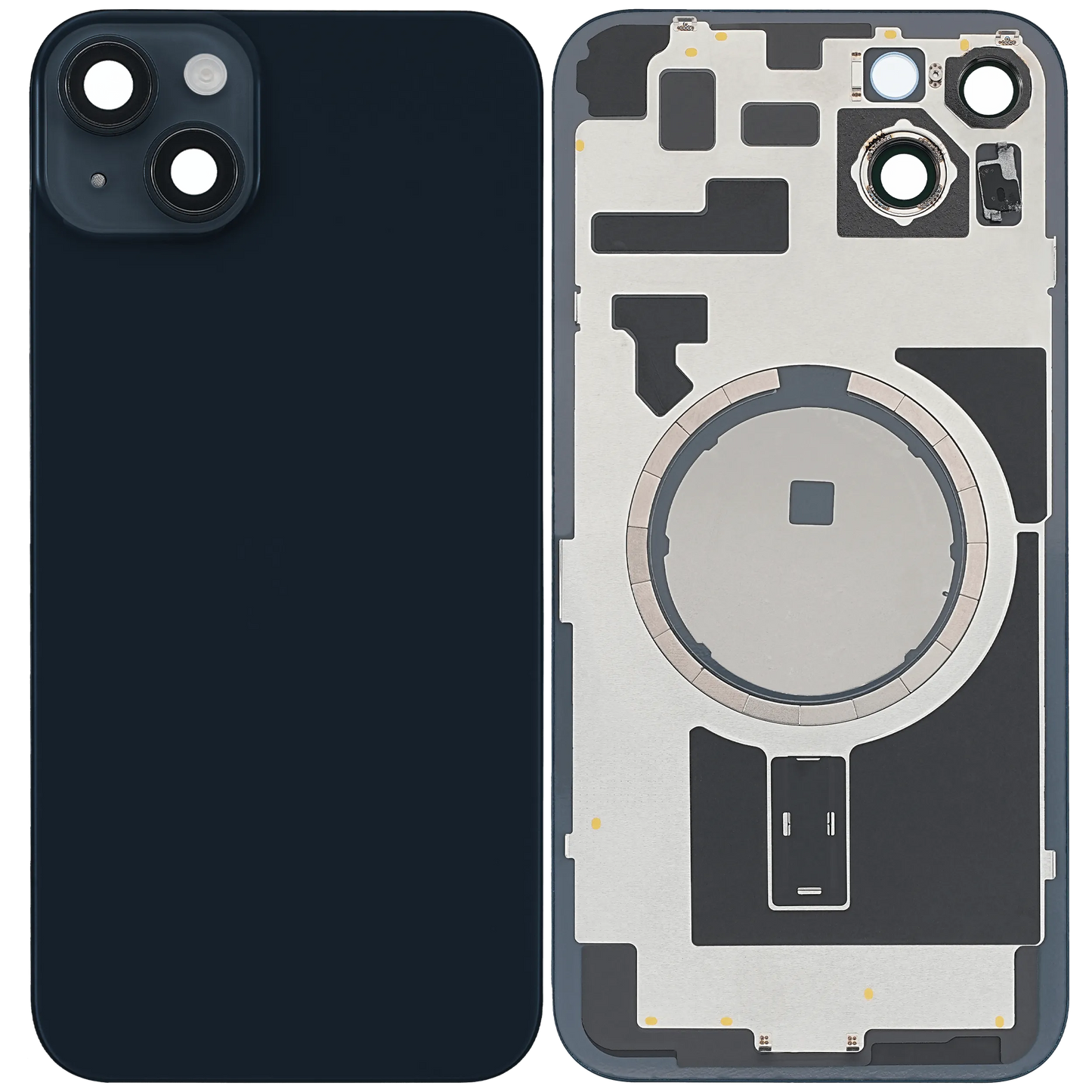 Back Glass w/ MagSafe Magnet For iPhone 14 Plus (Pull) (Midnight)