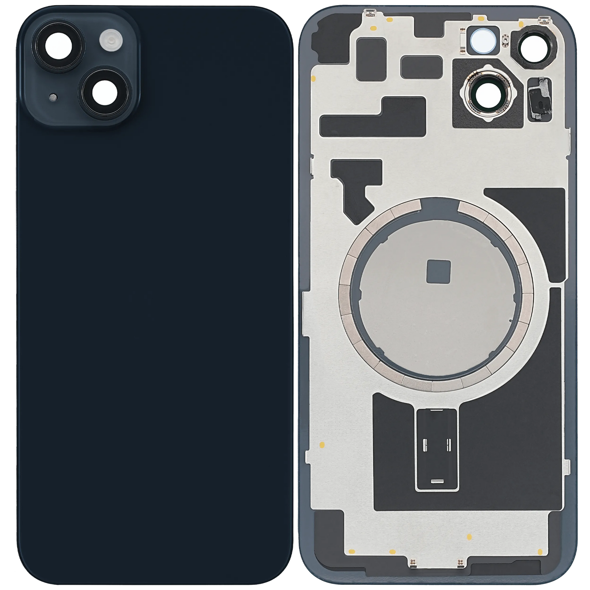 Back Glass w/ MagSafe Magnet For iPhone 14 Plus (Pull) (Midnight)