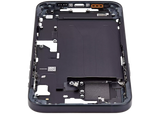 Mid-Frame Housing W/ Charging Port Flex & Small Parts For iPhone 15 Plus (EU / Global Version) (Pull) (Black)